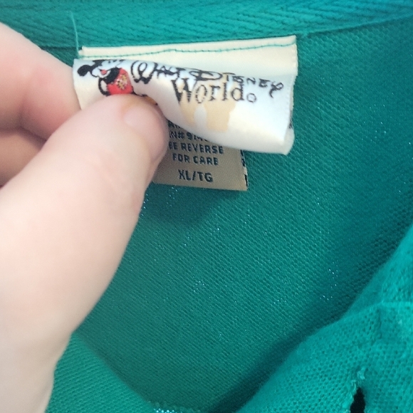 Disney Green Polo Shirt with Embroidered Logo - Picture 2 of 3